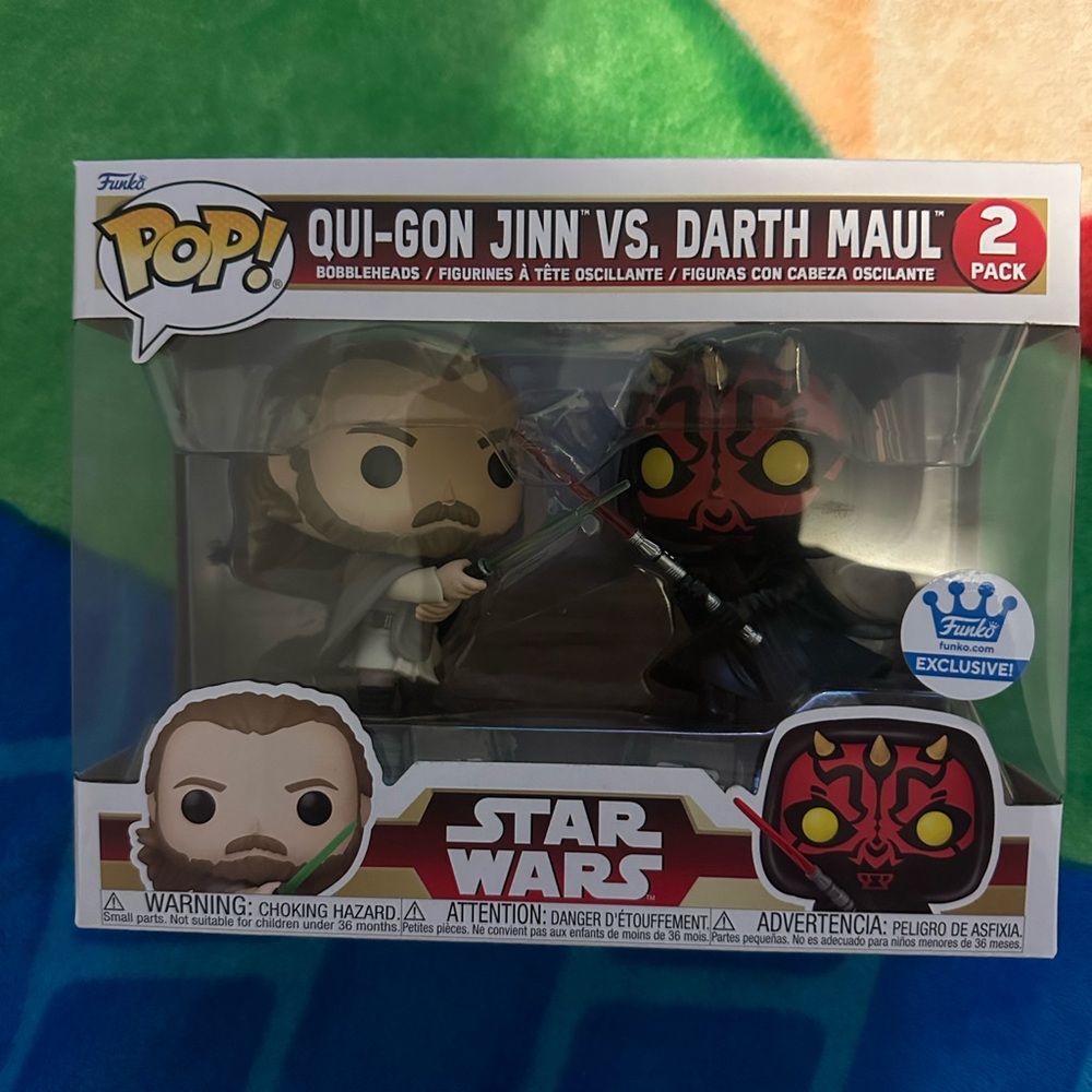 Funko Qui-Gon Jinn vs. Darth Maul Exclusive 2-Pack